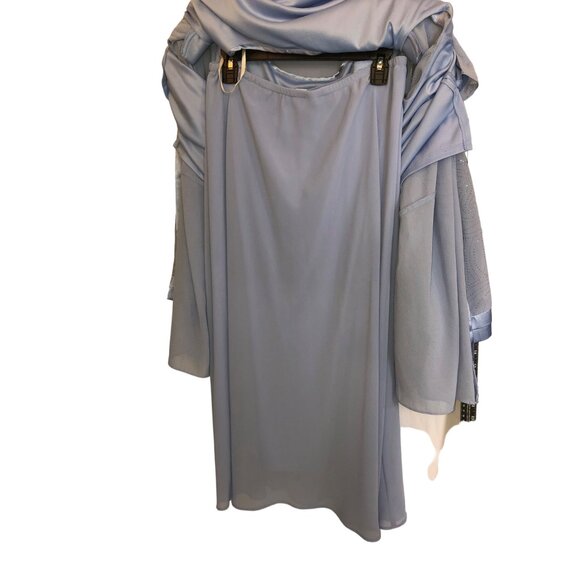 DANA Kay Light Blue 3 Piece Dressy Skirt Suit - Picture 6 of 16